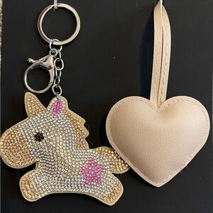 Unicorn Key Holder with Heart Card Holder